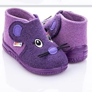 GOKIDS Natural Wool Felt Slippers for Kids